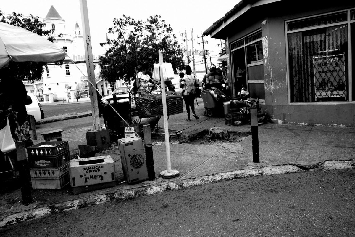 Lots of distractions.  See that tree stump there on the ground?  Try not to trip over that while you are walking.